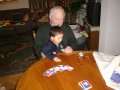 Playing cards with Grandpa
